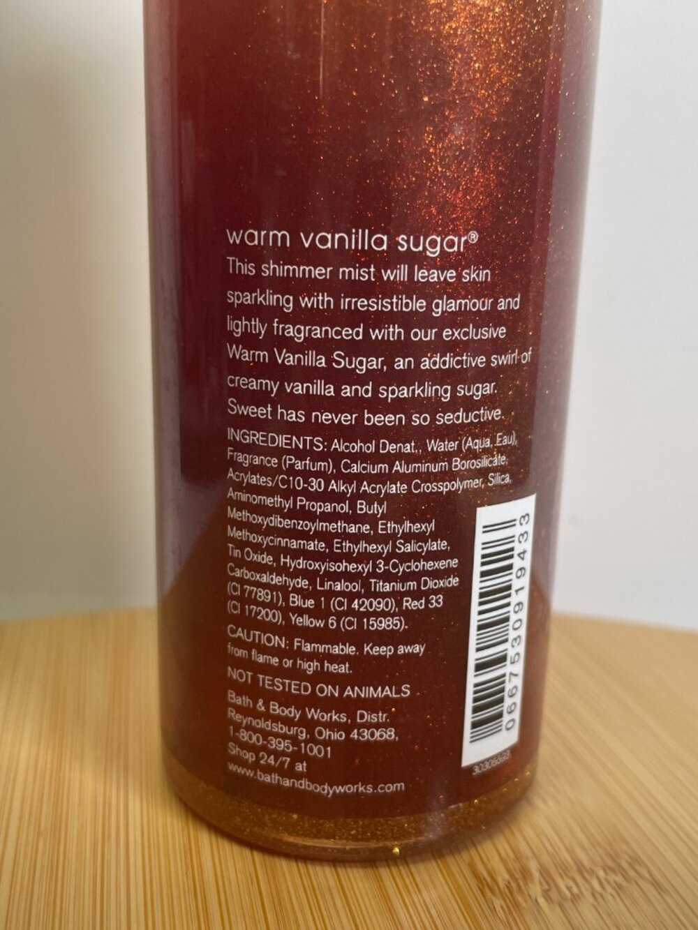 Bath & Body Works Warm Vanilla Sugar Shimmer Mist 8 oz Signature Collection - Picture 5 of 5